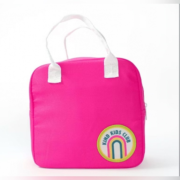Bullseye Playground Other - NWT Bullseye Playground Pink Lunch Bag with Rainbow Patch